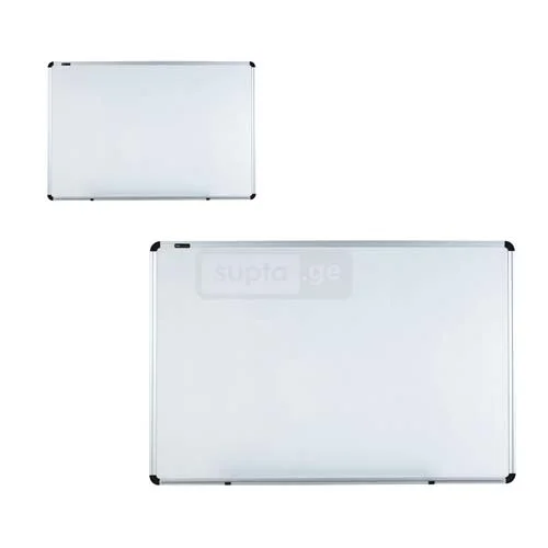 Wall hanging magnetic white board 90/120cm